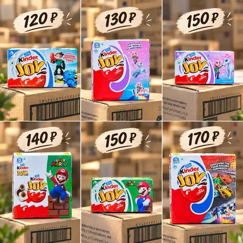 Фото объявления: 🍫 KINDER JOY ОПТОМ — НОВОЕ ПОСТУПЛЕНИЕ! 🎉, Москва